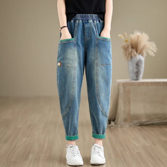 Vintage Loose Summer Thin Denim Jeans