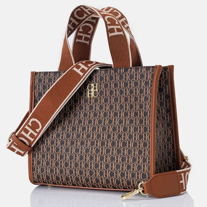 Fashion Monogram Print High Quality Metal Logo Casual Light Luxury Brand Designer 2025 New Women's Handbag