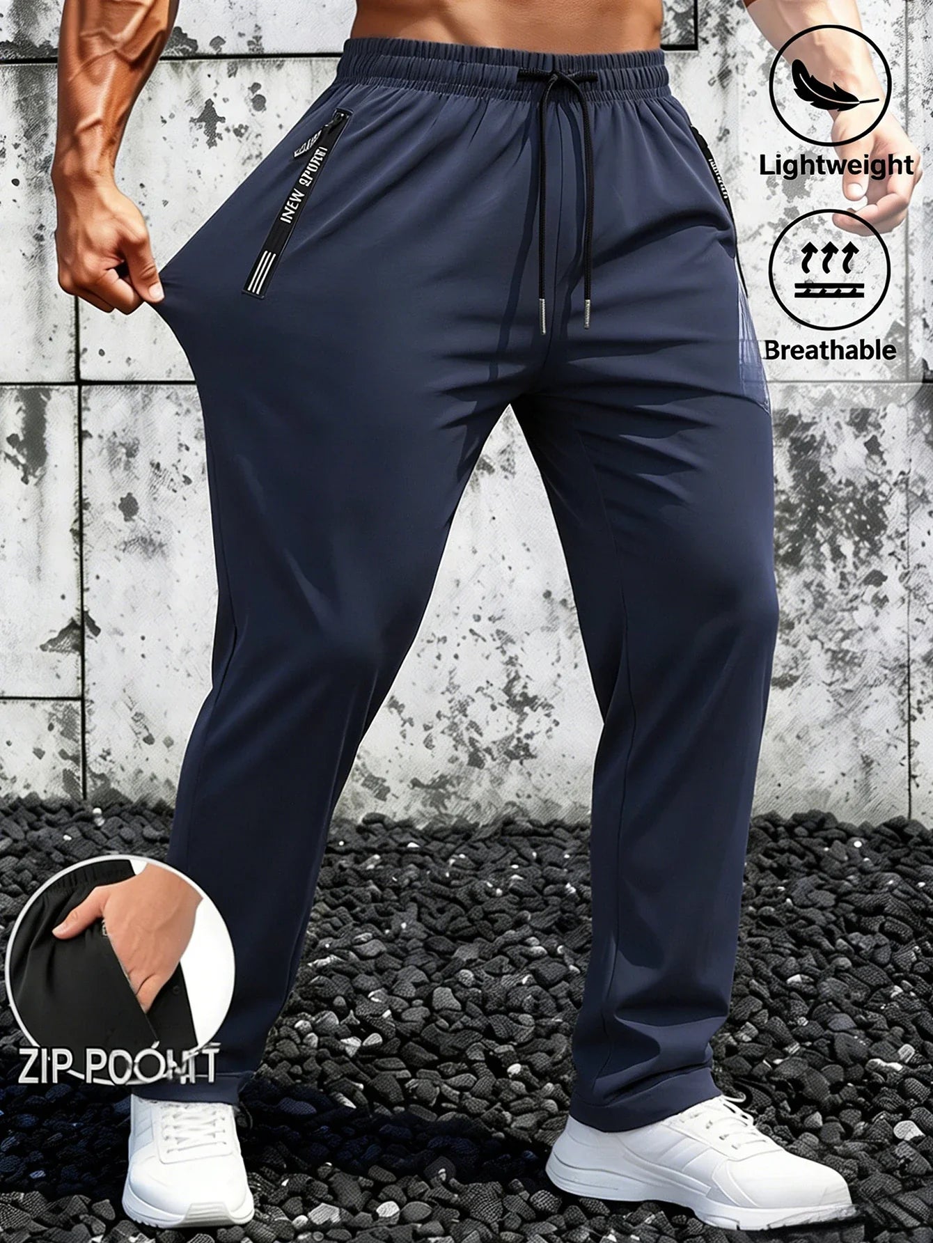 Mens Joggers Pants Men Gift Ice Silk T Shirt Quick Drying Summer Clothes Football Baggy Man Men's Sweatpants Fishing Trousers