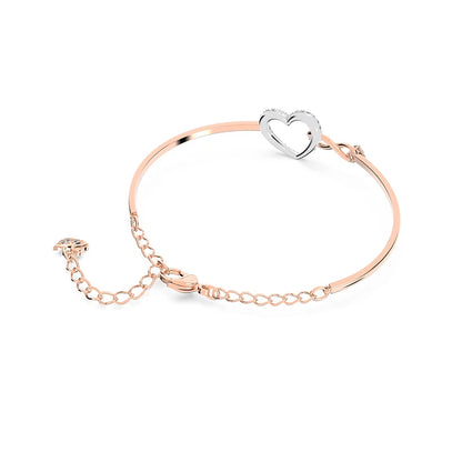 Classic Infinity Symbol Heart Jewelry Set Necklaces and Bracelets Rose Gold Rhodium Tone Finish Clear Crystals Fine Jewelry