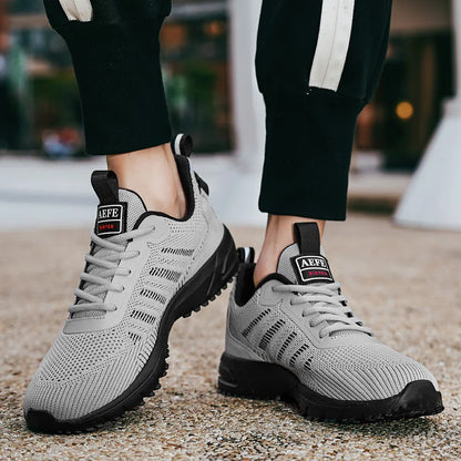 Men Running Shoes Breathable Outdoor Sports Shoes Lightweight Sneakers for Men Comfortable Athletic Training Footwear
