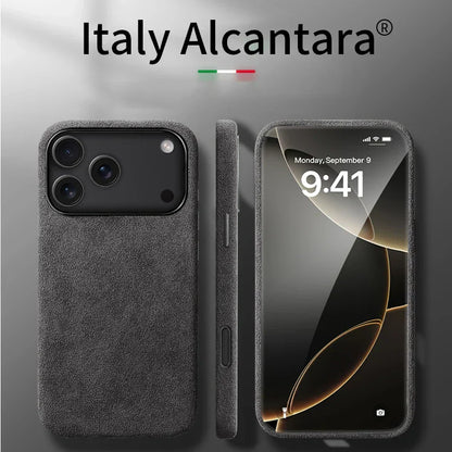 100% Italian Magnetic Case for iPhone 17 Pro Max Air Luxury Magsafe Cover Leather Phone Cases for iPhone 17Pro 17Air