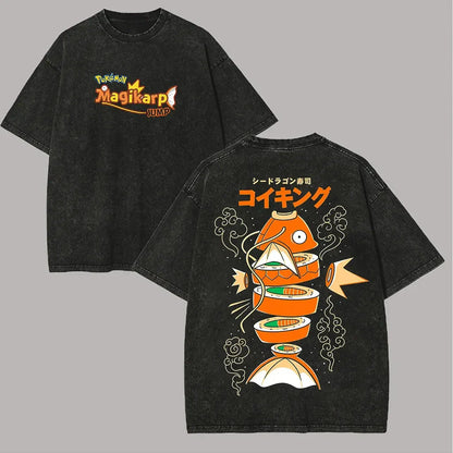 Washed Retro Short Sleeve T-Shirt Casual Summer Wear Men's Comfortable Short Sleeve Half Sleeve Sports Popular Top