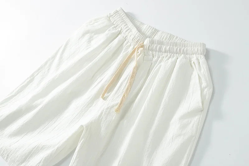 Summer shorts Women Large size 5XL 6XL 7XL 8XL 9XL 10XL 12xl cotton linen Elastic Waist girl casual short loose Stretch elastic
