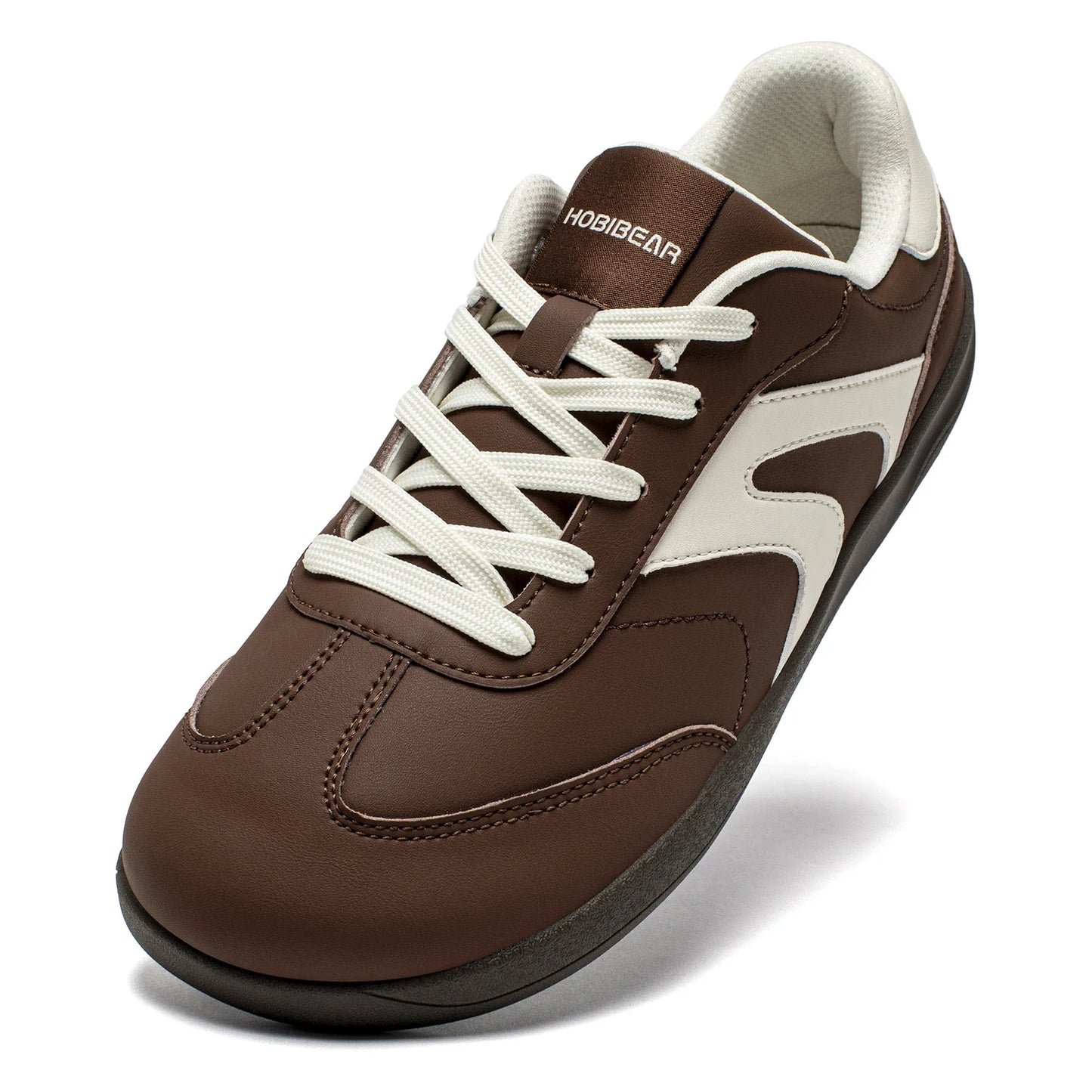 Wide Toe Shoes Unisex Artificial Leather Barefoot Sneakers Casual Retro Zero Drop Shoes for Women Men
