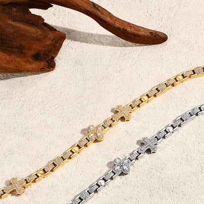 DVVS1 Moissanite Bracelet 925 Silver Bracelets Original Certified Women's Chain For Wedding Engagement  Luxury Jewelry