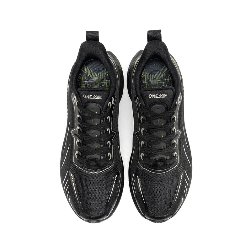 ONEMIX Tênis de corrida masculino com novo amortecimento, adequado para corredores pesados, com cadarço, para esportes, feminino, antiderrapante, atlético, masculino, para uso ao ar livre