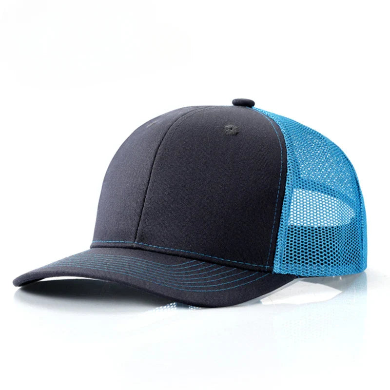 Custom embroidered logo hat Men's and women's mesh cap cotton baseball cap design DIY picture printing logo hat Summer sun hat