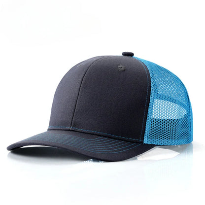 Custom embroidered logo hat Men's and women's mesh cap cotton baseball cap design DIY picture printing logo hat Summer sun hat