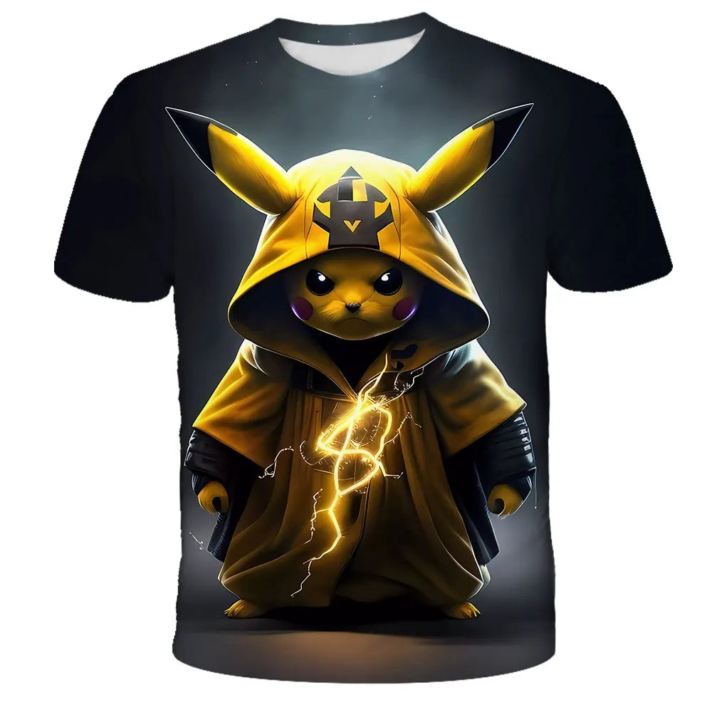 Anime Chilren's T-shirts Kids 3D T-shirts Boy's Clothing Boys Girls Short-sleeved Travel Parent-child Clothing