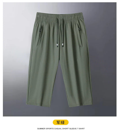 Big Size Women 3/4 Pants Shorts 5XL 6XL 7XL Spring Summer Sweatpants Breathable Plus Size Women Clothing 150kg 여름 여성 반바지