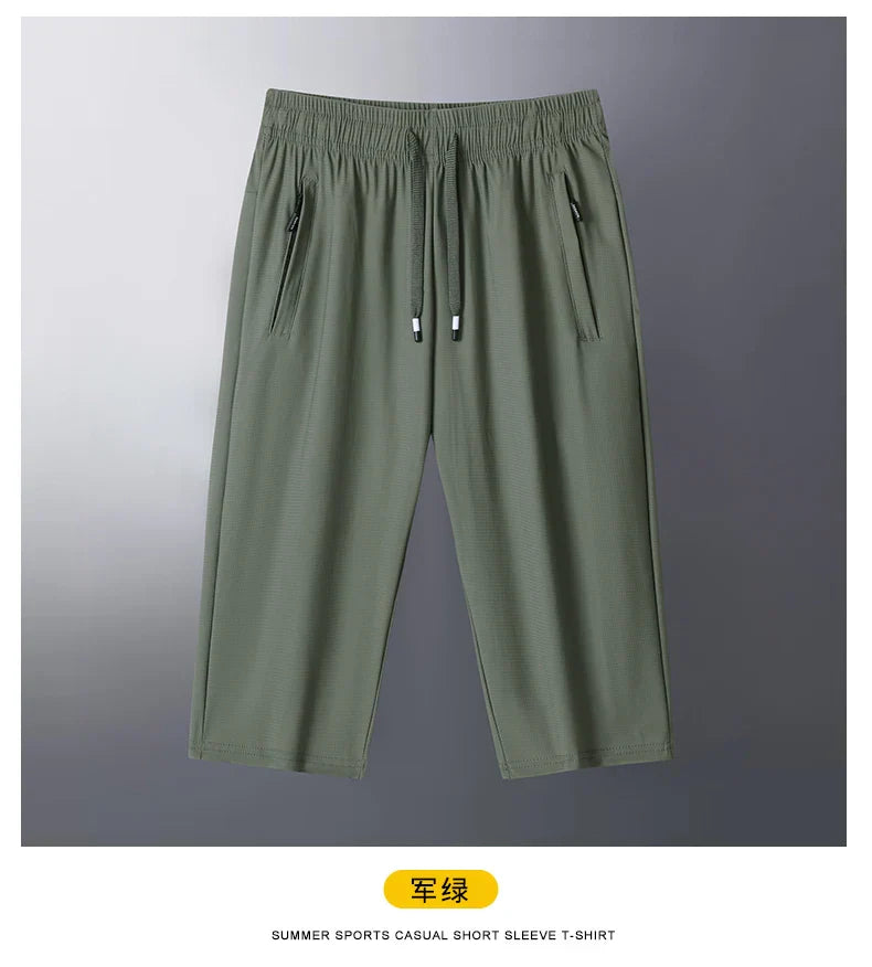 Big Size Women 3/4 Pants Shorts 5XL 6XL 7XL Spring Summer Sweatpants Breathable Plus Size Women Clothing 150kg 여름 여성 반바지