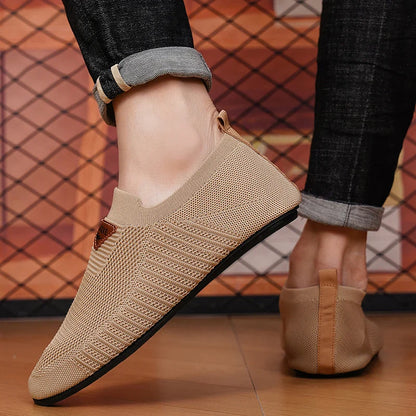 Men's Shoes Breathable Thin Bottom Light Driving Loafers Casual Socks Shoes Men Slippers Comfortable Walking Mens Shoes