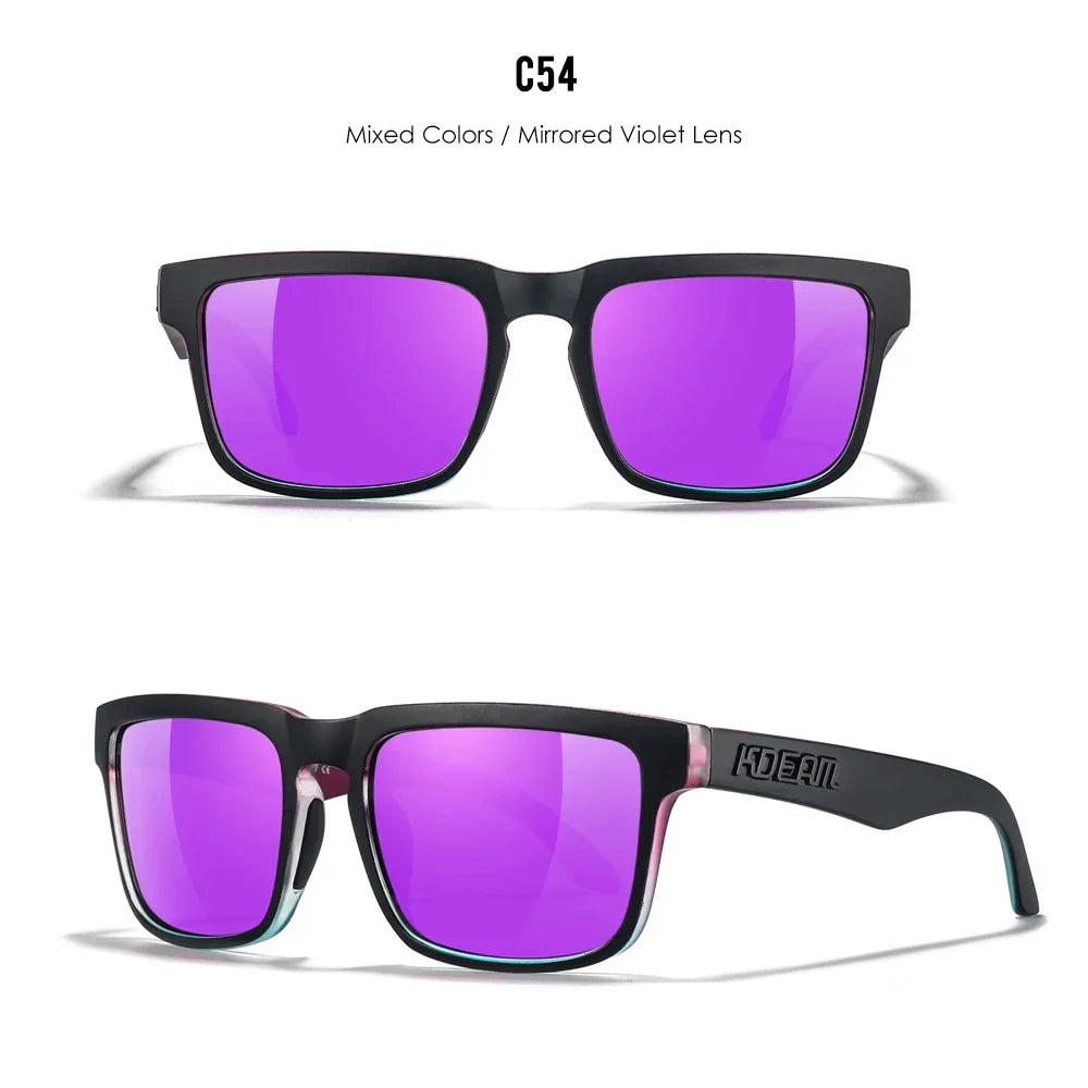 Unisex Square Sunglasses Polarized Coated Lens Suitable For Driving Fishing Sunglasses Anti-Blue Light Computer Eyeglasses