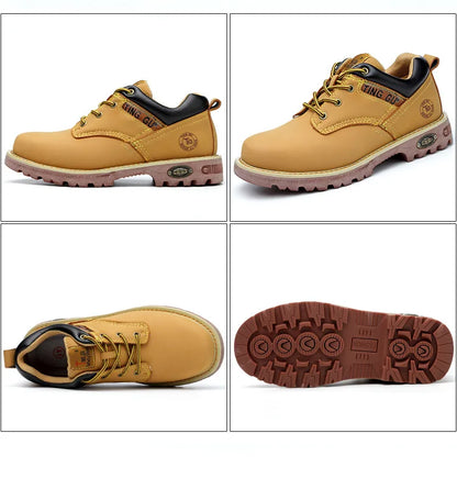 Four Season Labor Protection Shoes Anti Smashing Anti Piercing Steel ToeCap Anti Slip SafetyShoesWear-resistant Protective Shoes