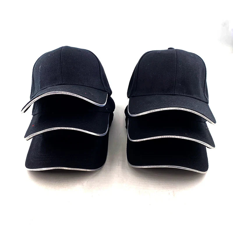 Hot LED Light Up Baseball Cap Neon Colorful Glowing Adjustable Sun Hats For Women Men Night Running Caps Travel Supplies