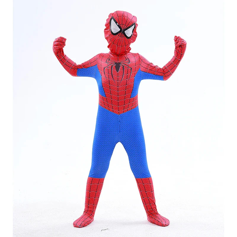 Anime Superhero  Costume Miles Morales Cosplay Zentai Bodysuit  Halloween Costumes Kids Superhero Costumes Movie Characters
