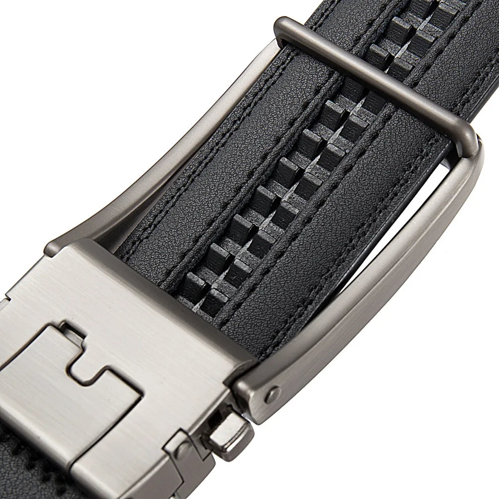 Famous Brand Belt Male Designer Automatic Buckle Genuine Leather Men Belt  Luxury Belts for Men 3.5cm New Black Brown Plus Size