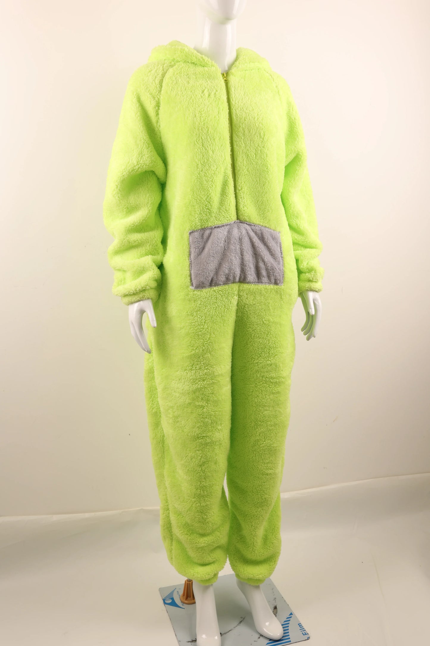 Adult Kids Teletubbies Costumes Soft Long Sleeves Piece Pajamas Costume Lala Home Clothes Cosplay Adult Unisex HomeWear