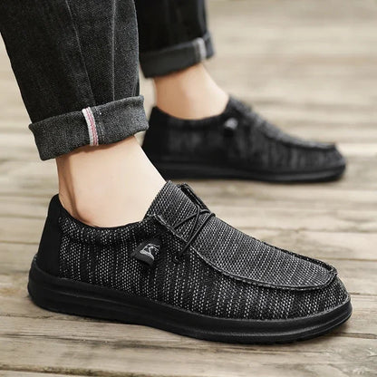 Sapatos de Lona Masculinos Casuais Slip On Alpargatas Homens Moccasins Mocassim Masculino Leve Respirável Tamanho Grande 50