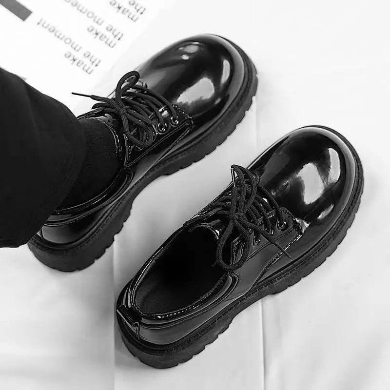 Men's formal shoes, business casual shoes, shiny big toe shoes, men's shoes, event party dress shoes