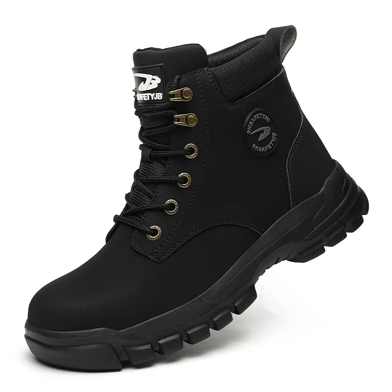 Steel Toe Safety Boots Men Waterproof Work Boots Anti-smash Anti-Puncture Safety Shoes Indestructible Shoes Botas Para Hombre