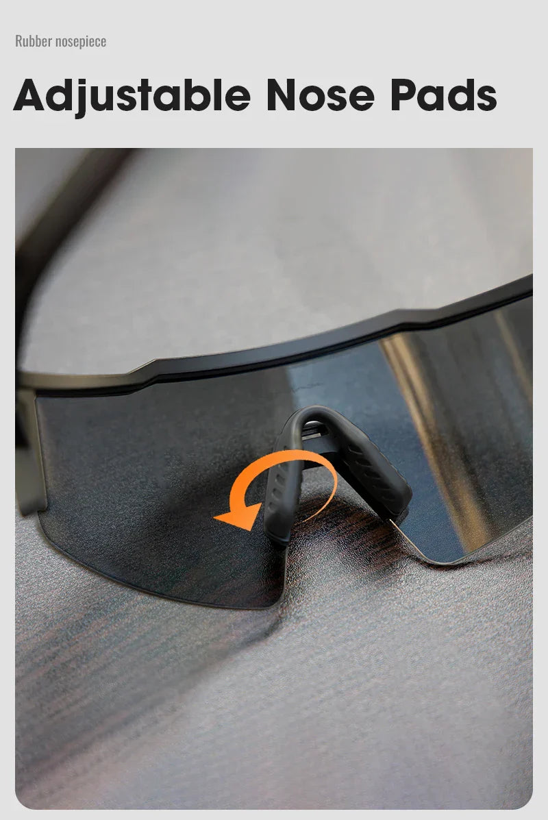 Photochromic Cycling Sunglasses for Men Women Bike Glasses Riding Driving UV400 Mountain Bicycle Goggles Eyewear Sports