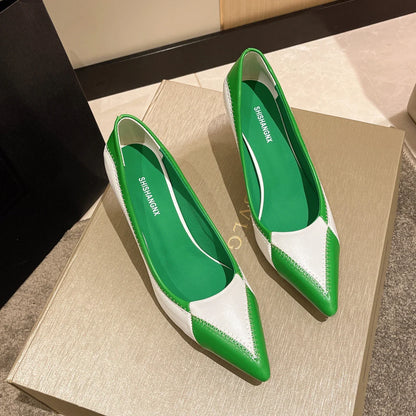 Verão Novas Sandálias Femininas de Bico Fino com Salto Agulha Sapatos Femininos de Salto Alto para Banquetes e Festas Sapatos de Casamento da Moda Scarpins 6,5-9cm