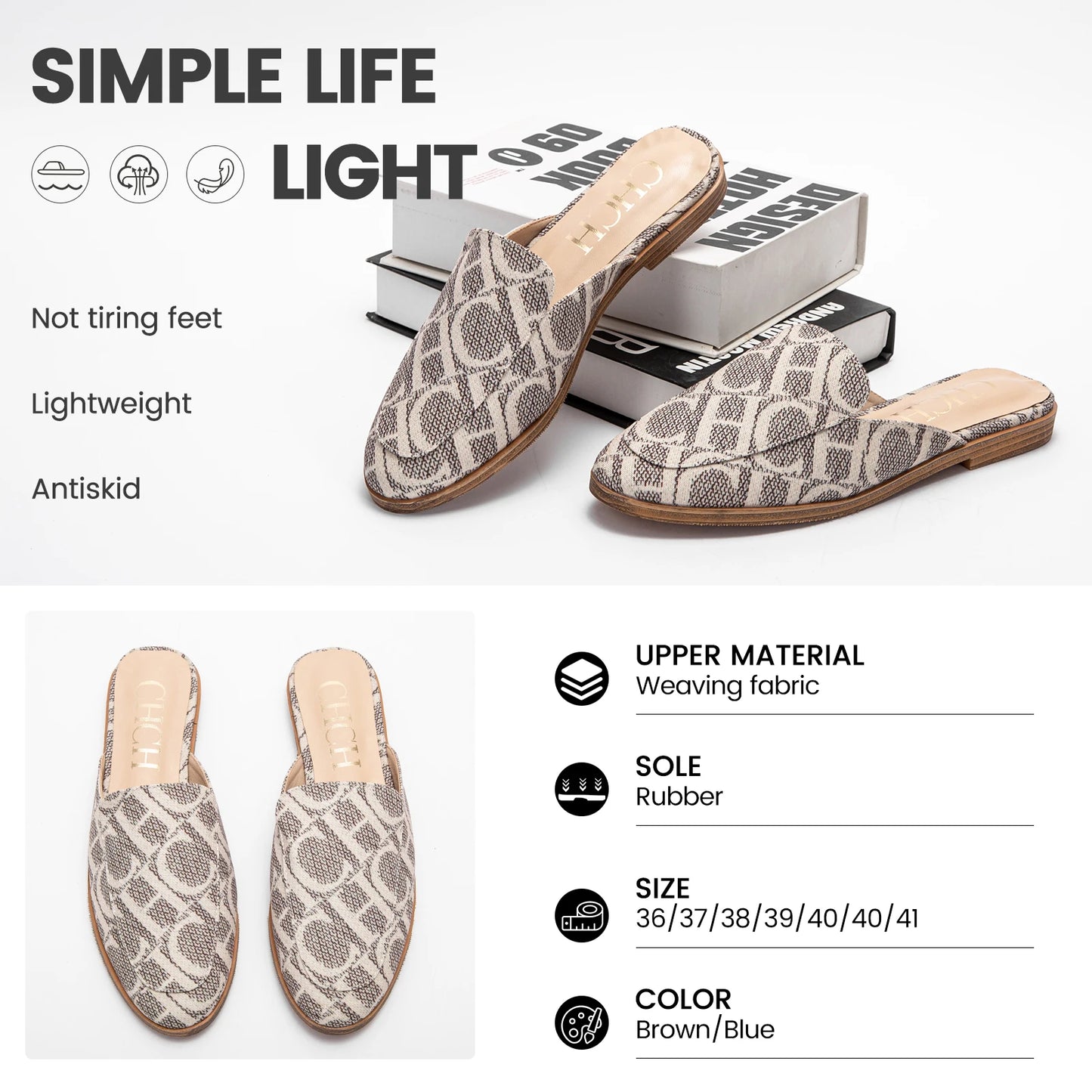 Women's Sandals Non Toe Outdoor Slippers Beach Shoes Luxury Summer New 2024 Slippers Women's Low Heel Shoes