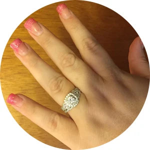 2 Pcs Wedding Rings Set for Women 925 Sterling Silver 2.4Ct Round Pear White Cz Luxury Original Engagement Jewelry