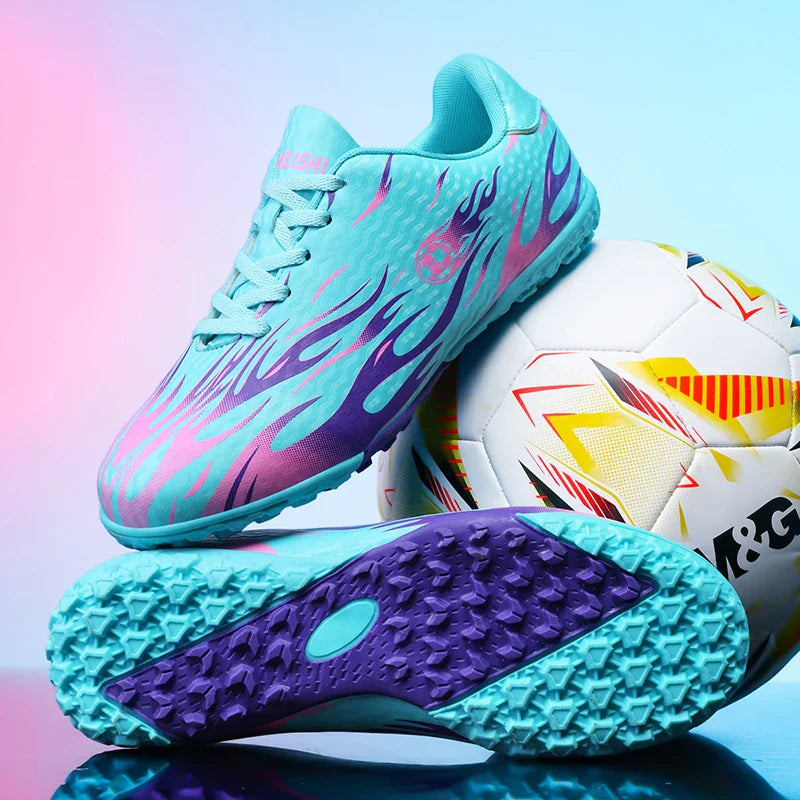 New Kid Match Boys Professional Football Boots Sneakers Soccer Shoes Comfortable Outdoor Match Non-Slip Sports Shoes Unisex