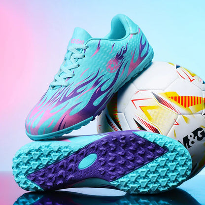 New Kid Match Boys Professional Football Boots Sneakers Soccer Shoes Comfortable Outdoor Match Non-Slip Sports Shoes Unisex