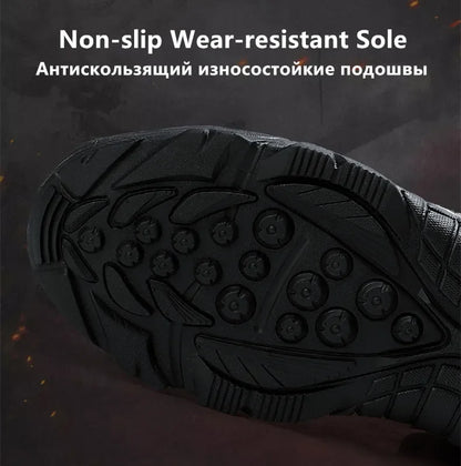 High-Top Work Boots Indestructible Safety Shoes Men Steel Toe Shoes Puncture-Proof Sneakers Male Shoes Men Non Slip Work Shoes