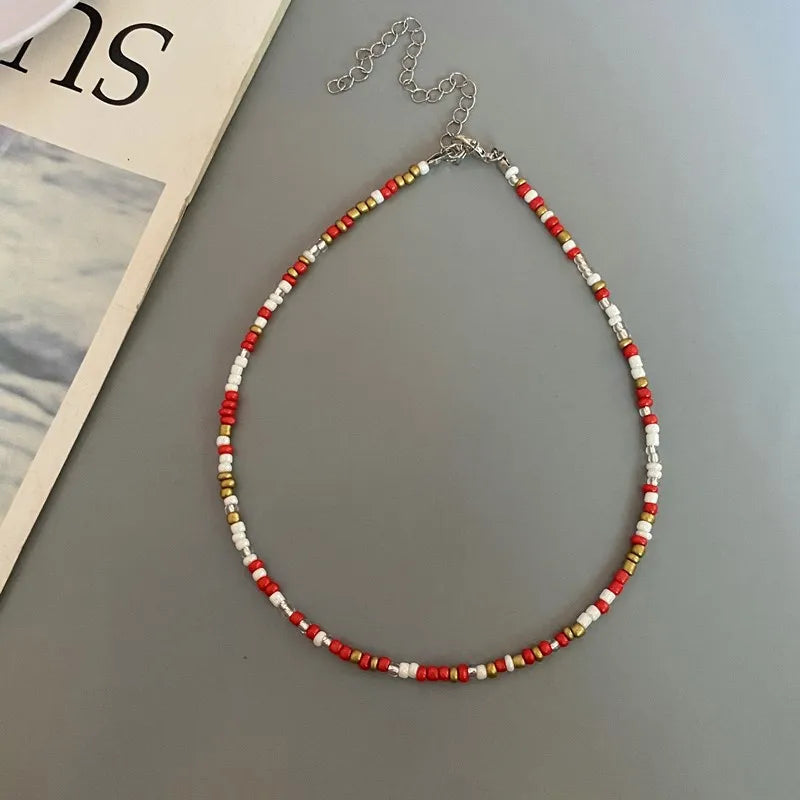 Choker Chain Fashion  Charm Collar Colorful Handmade Colar Collar Necklace Jewelry Femme