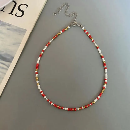 Choker Chain Fashion  Charm Collar Colorful Handmade Colar Collar Necklace Jewelry Femme