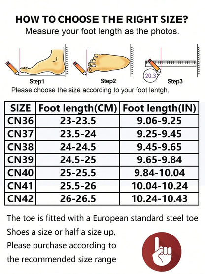New Women Safety Shoes Anti-smash Anti-puncture Work Shoes Breathable Lightweight Work Sneakers Indestructible Women Shoes Boots