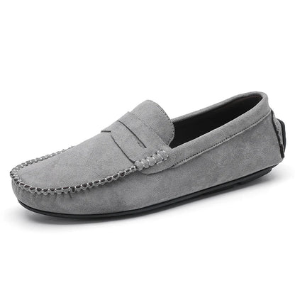 Trend Suede Men Casual Shoes Breathable Comfort Slip-on Mens Driving Shoes Fashion Men Lazy Shoes Luxury Brand Loafers Moccasins