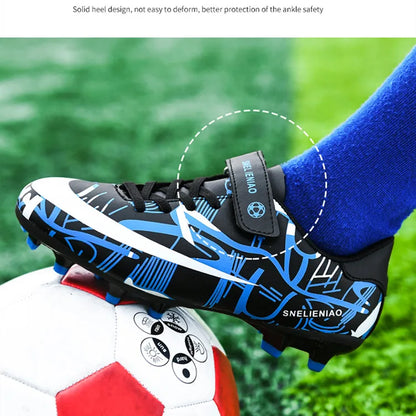 Hot TF/AG Kids Football Shoes Original Child Soccer Shoes Indoor Training Football Field Boots Children‘s Soccer Cleats Sneaker