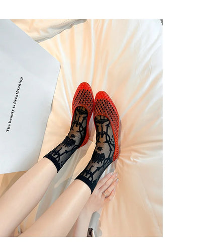 Kids'Casual Shoes Sandals Summer Princess Jelly Shoes Baotou Beach Shoes Soft soled Crystal Shoes New Style Size 35-40