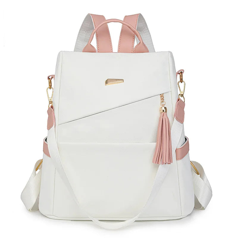 Women's fashion backpack large capacity lightweight Oxford cloth schoolbag leisure travel small backpack women