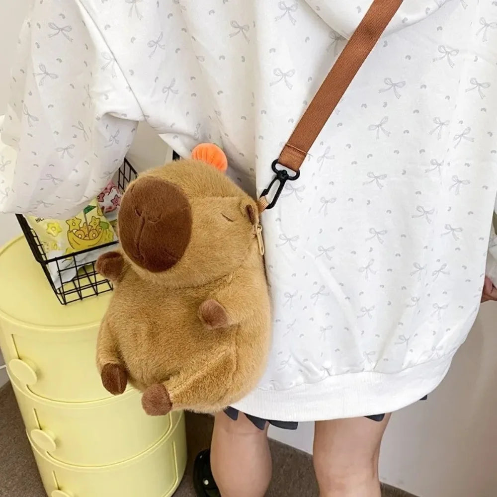 Backpack Kawaii Fashion Plushie Doll Fur Bag Children's Bag Shoulder Bag Mini Knapsack Bags Gifts For Girlfriend