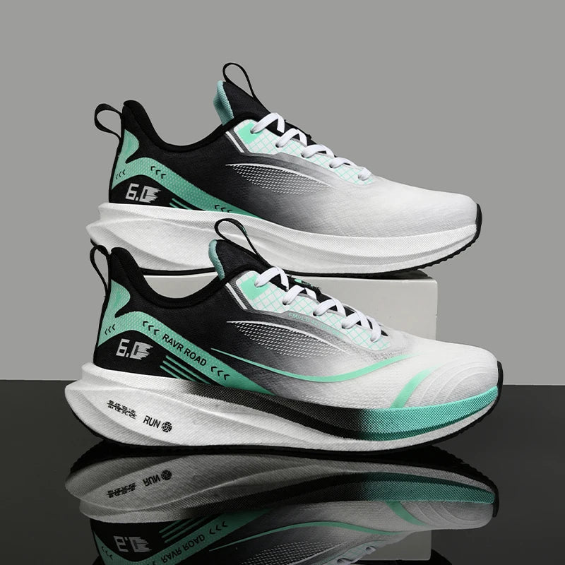 Summer Men's Running Shoes New Professional Carbon Plate Sports Training Shoes Outdoor Non-slip Shock-absorbing Tennis Shoes