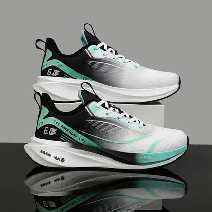 Summer Men's Running Shoes New Professional Carbon Plate Sports Training Shoes Outdoor Non-slip Shock-absorbing Tennis Shoes