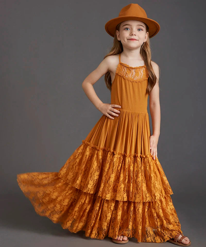 Summer Girls Lace Dresses Kids Flower Girl Wedding Princess Party Dress Vestidos Costume Children Clothing For 4-14Years