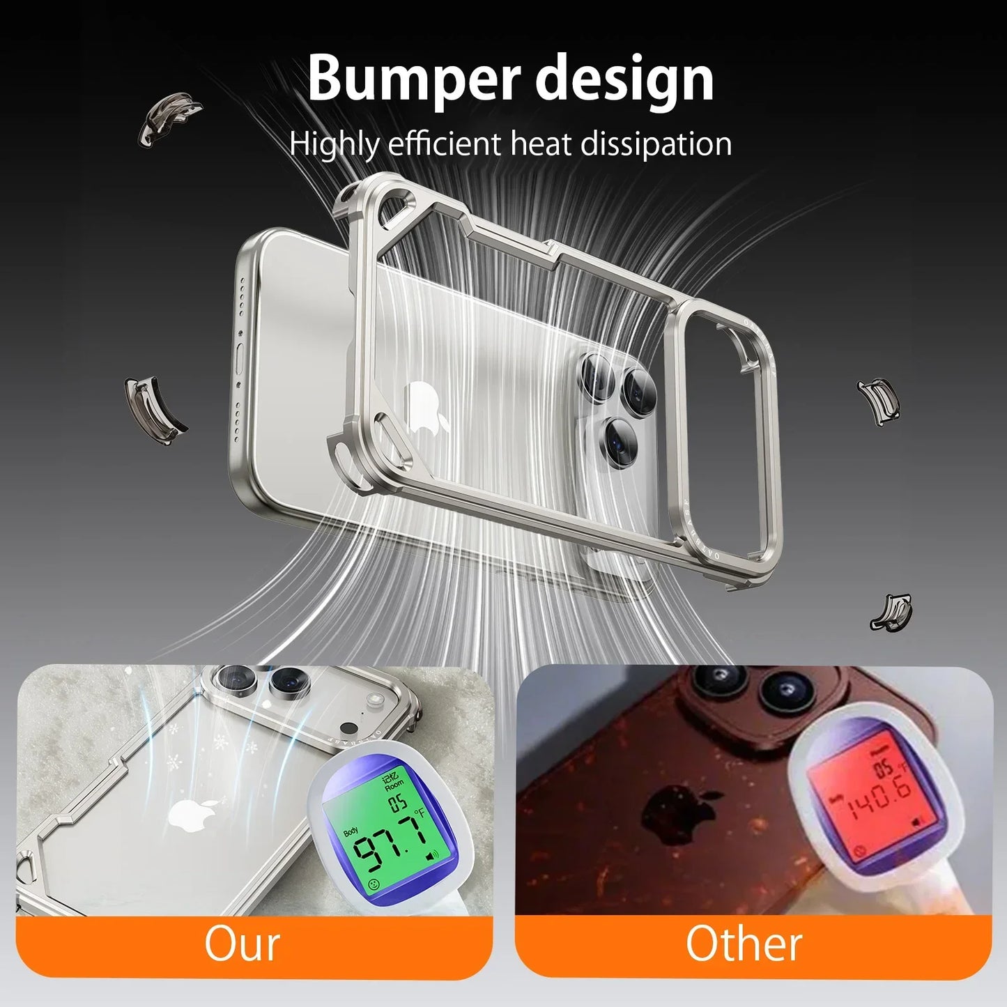 Case for iPhone 17 Pro Max 17 Air Magsafe Metal Shockproof Protective Phone Cover Aluminum Alloy Anti-Drop Shells