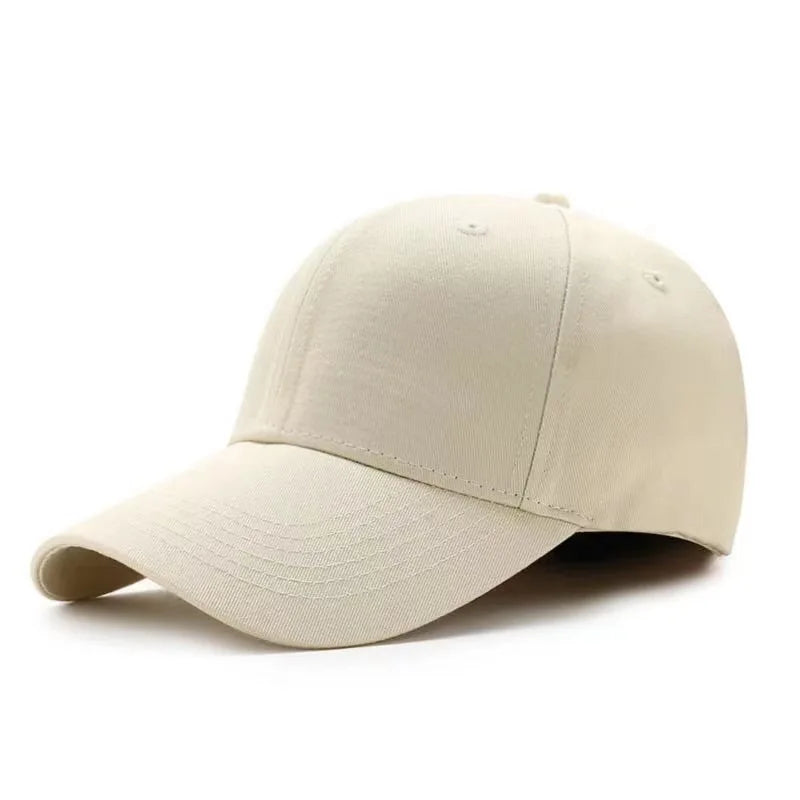 Men's and Women's Summer Baseball Cap Pure Cotton Solid Color Cap Fashion Driver Hat Sunshade Four Seasons Hat