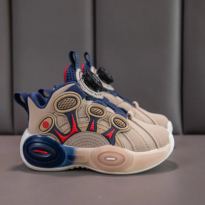 Children Fashion Sneaker Boys Casual Shoes Leather Flat Student Walking Shoes Outdoor Girl Basketball Sports Footwear Zapatillas