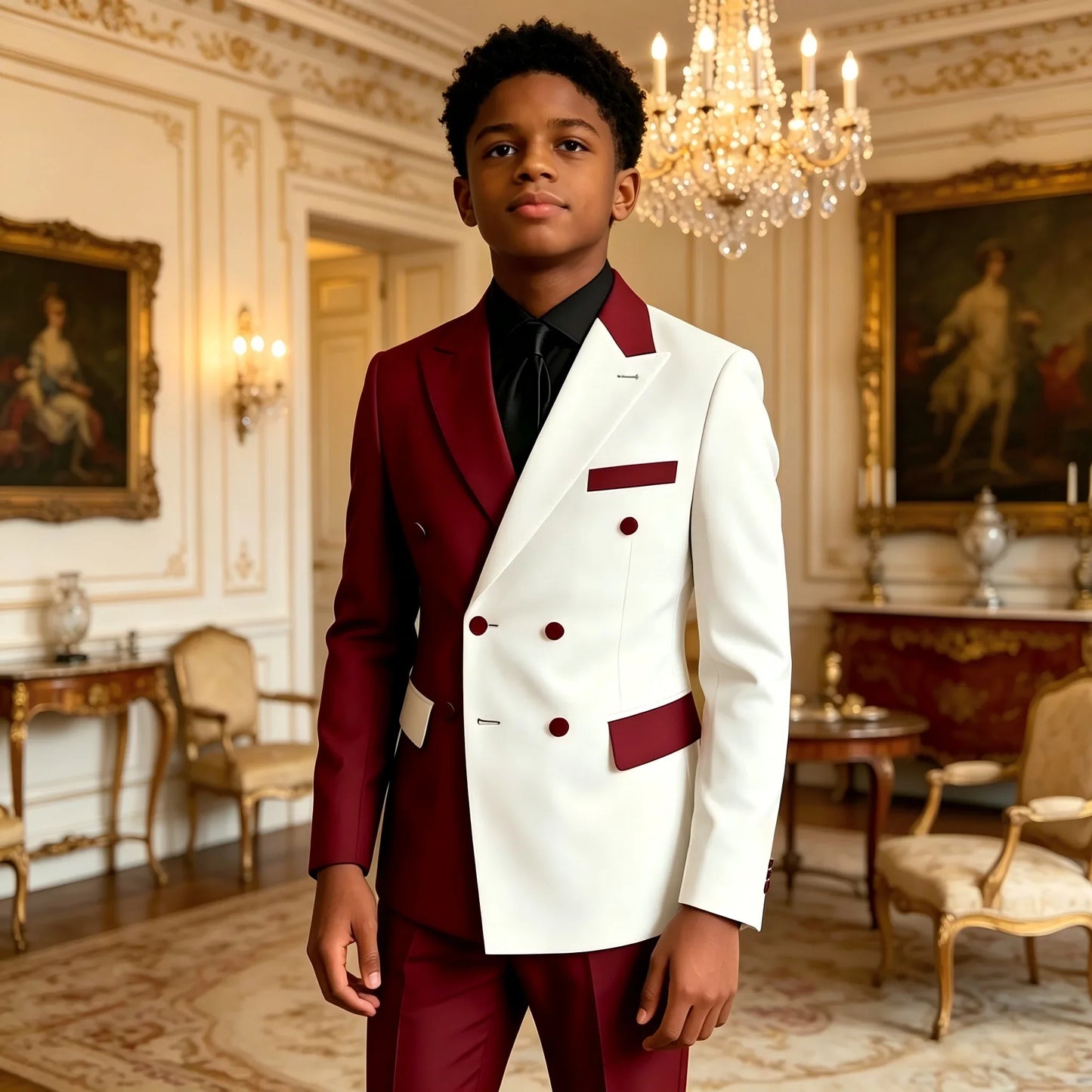Boys formal suit set 2 Pieces, Flower Boy for wedding party cocktail party Kids suit dress 3-16 years old children suit