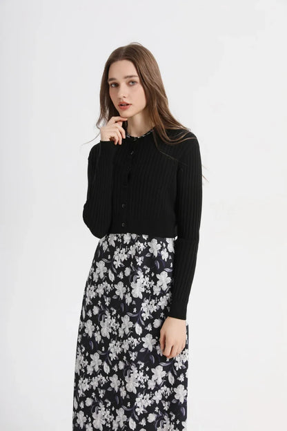 spring summer elegance satin dress + knitted top match set maxi floor length woman clothes