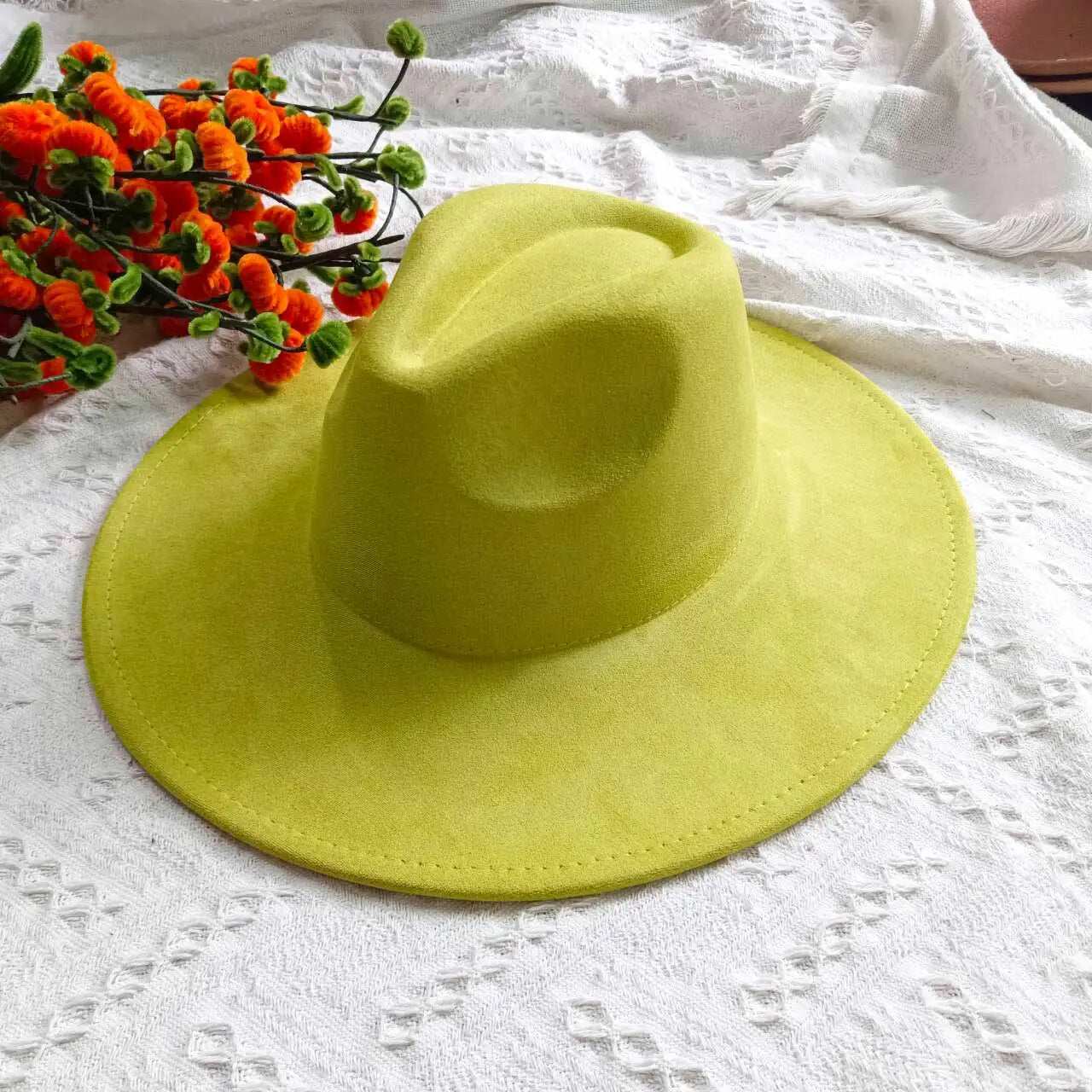 Hats Blank Hats for Burning Multicolor teardrop shaped Top 9.5cm Brim Unisex Jazz Hat Church Hat